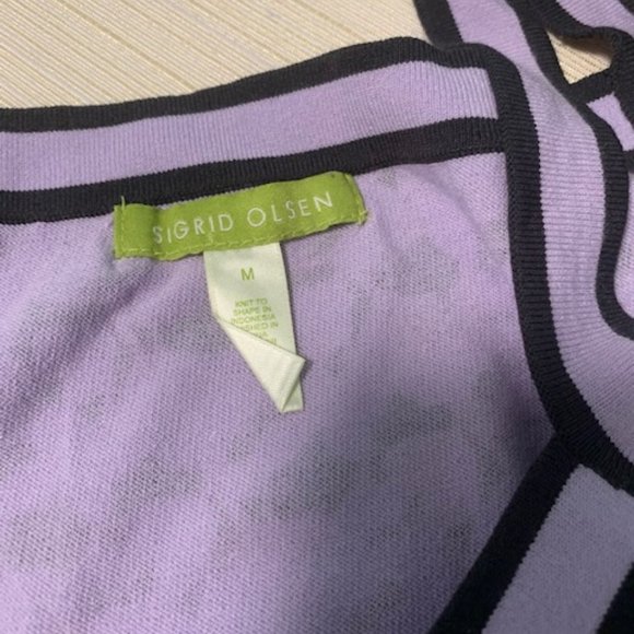 Sigrid Olsen Square Neck Tank Med - Picture 3 of 4